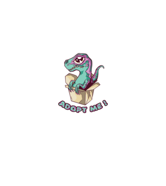 Raptor drăguț model turcoaz pe tricou