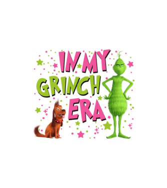 In my Grinch era model nisipiu pe tricou
