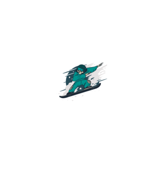 Schelet Snowboard DAB model gri pe tricou