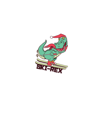 Ski Rex model gri pe tricou