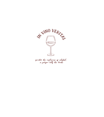 In Vino Veritas - Adevărul este în vin model alb pe tricou