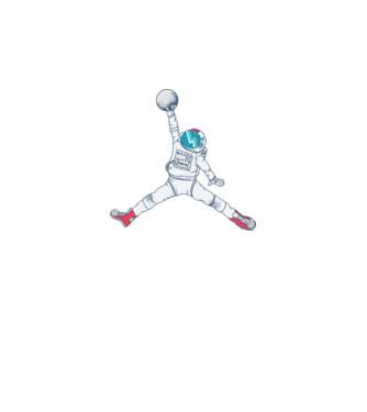 Air Astronaut tricou astronaut model bordo pe tricou