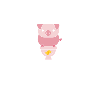 Little Pig model albastru închis pe tricou