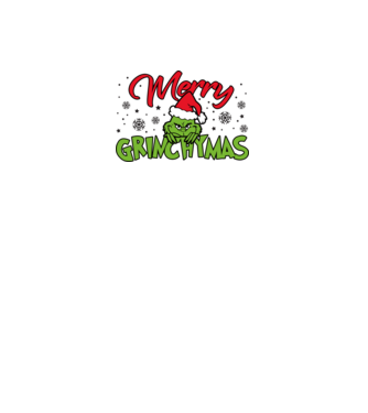 Merry Grinchymas - Grinch model gri închis pe tricou