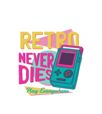 Retro Gameboy model alb pe tricou