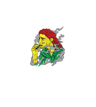 Dreadlock model negru pe tricou