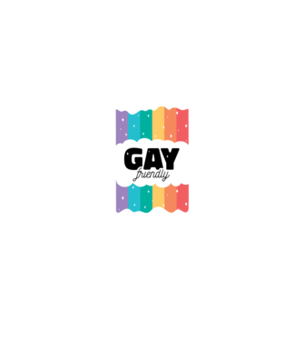 Gay friendly model negru pe tricou