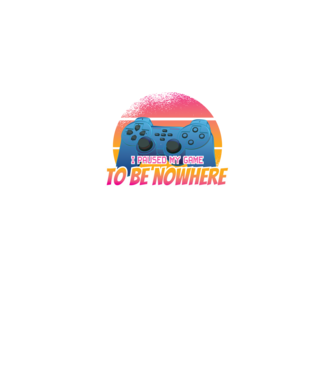 I paused my game to be nowhere model negru pe tricou