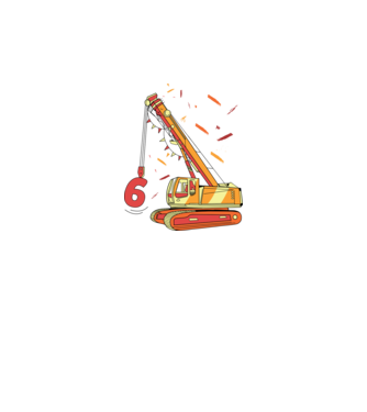 Prindere 6th Birthday model alb pe tricou