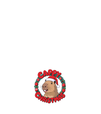 Cappy Christmas 1 model negru pe tricou