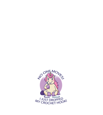 Nu mișcă nimeni, mi-a căzut acul de tricotat - Unicorn model roșu pe tricou