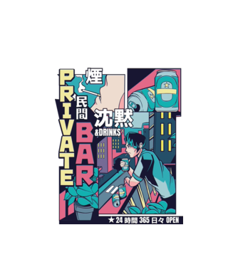 Anime Vaporwave benzi desenate model alb pe tricou