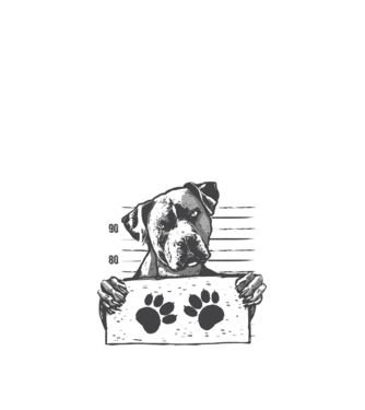 Staffordshire Terrier Închisoare model nisipiu pe tricou