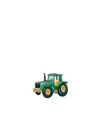 Desen Tractor model negru pe tricou