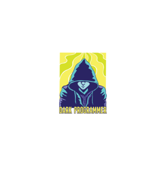 Dark Programmer model negru pe tricou