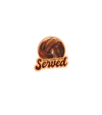 You just got served - volei model alb/roșu pe tricou