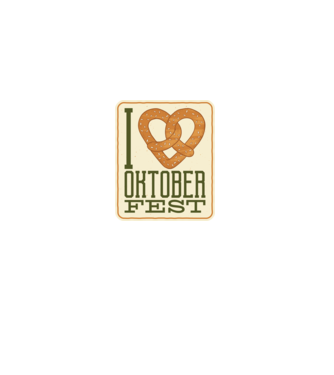 I Love Oktoberfest model negru pe tricou