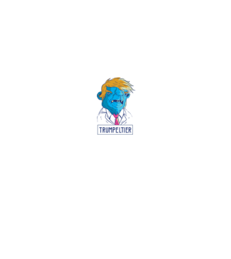 Trumpeltier monstru Trump model alb/roșu pe tricou
