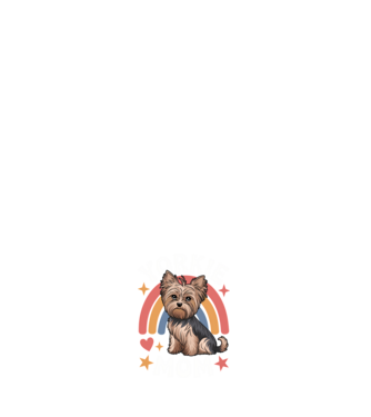 Yorkie Mom Negru model negru pe tricou