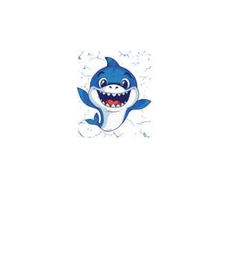 Baby Shark tricou drăguț cu rechin model gri pe tricou