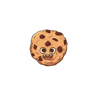 Cookie drăguț model albastru deschis pe tricou