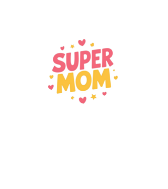 Super Mom Negru model turcoaz pe tricou