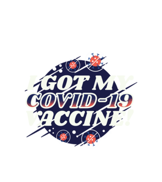 I got my Vaccine model alb pe tricou
