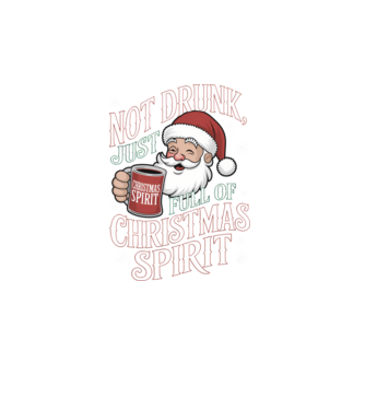 Christmas Spirit Santa model turcoaz pe tricou