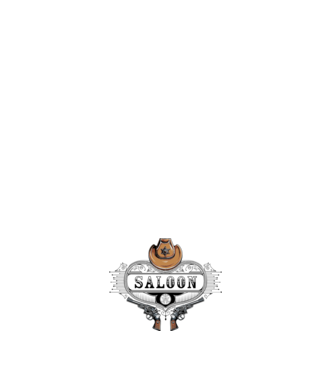 Cowboy saloon western model negru pe tricou