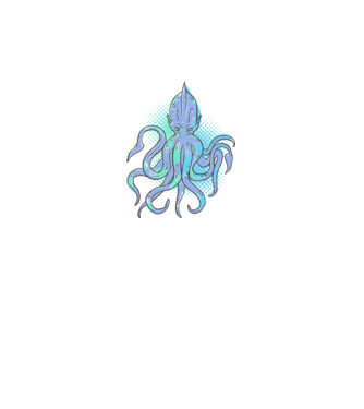 Cthulhu Caracatiță model negru pe tricou