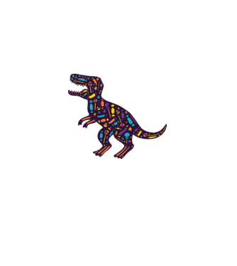 Dino bomboane model nisipiu pe tricou