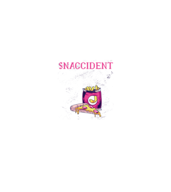 Snaccident model negru pe tricou
