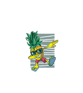 Ananas DAB dans model turcoaz pe tricou