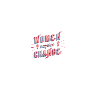 Women inspire change Ziua Femeii model alb pe tricou