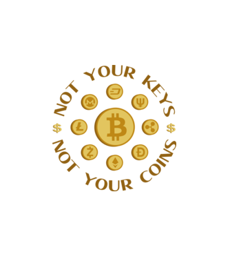 Criptomonede model alb pe tricou
