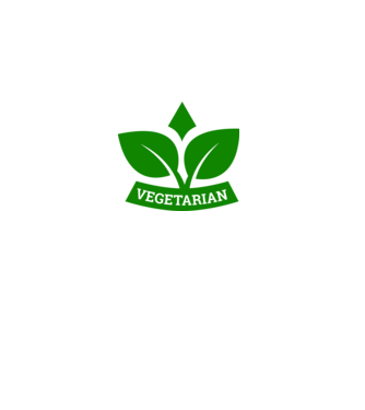 Vegetarian badge 1 model negru pe tricou