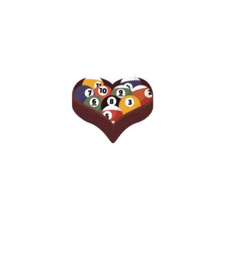 I break hearts - Biliard model negru pe tricou