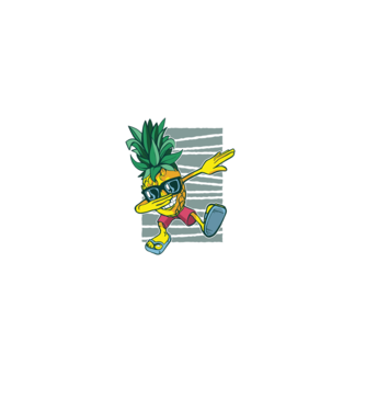 Ananas DAB dans model gri pe tricou