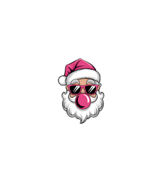 Bubble gum Santa 2 model nisipiu pe tricou