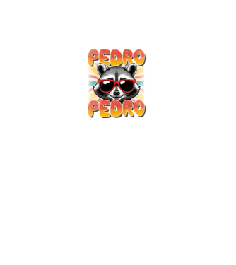 Pedro Pedro groovy retro model negru pe tricou