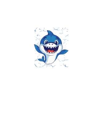 Baby Shark tricou drăguț cu rechin model albastru regal pe tricou