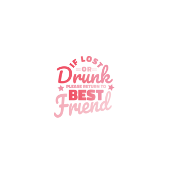 If los or drunk please return to Best Friend model negru pe tricou