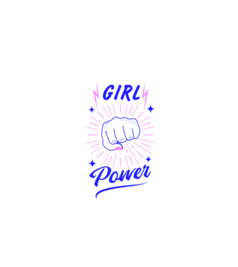 Girl Power Ziua Femeii model alb pe tricou