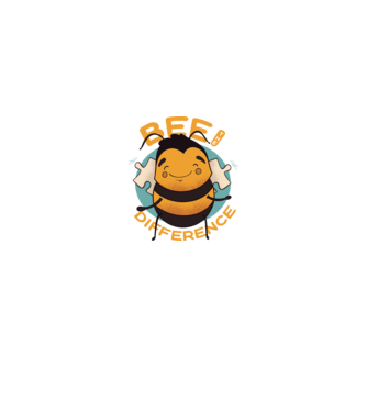 Bee the Difference - Fii tu însuți diferența model negru pe tricou