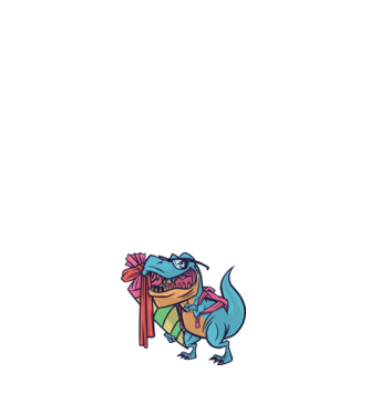 Elev T-rex model roz deschis pe tricou