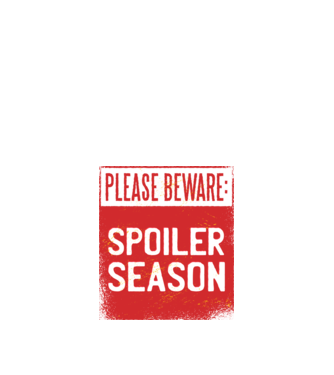 Atenție! Pericol de spoiler model alb pe tricou