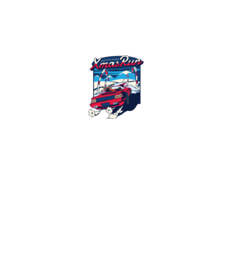 Xmas Outrun Retro Jucărie Crăciun model negru pe tricou