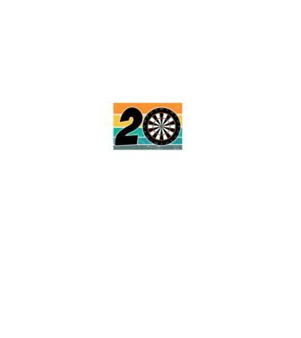 'I''m not 20 I''m double 10 darts birthday' model negru pe tricou