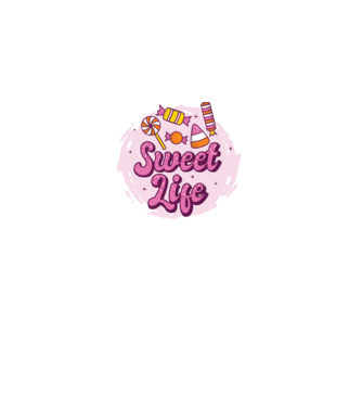 Sweet Life - Viață dulce model albastru închis pe tricou