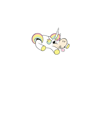 Unicorn bolnav model gri pe tricou